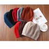 Chapeau en tricot 100% laine chaude unisexe pour l'automne et l'hiver - Casquette décontractée, anti-froid, polyvalente, ample pour l'extérieur