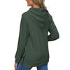 Women's Fashion Casual Long Sleeve Solid Color Hooded Top