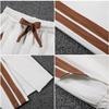 Moda Nuovo Primavera Estate Donna Pantalone Sportivo Casual Tinta Unita Largo Vita Alta Coulisse Tasche Coreano Gamba Larga Dritto Pantalone 2023