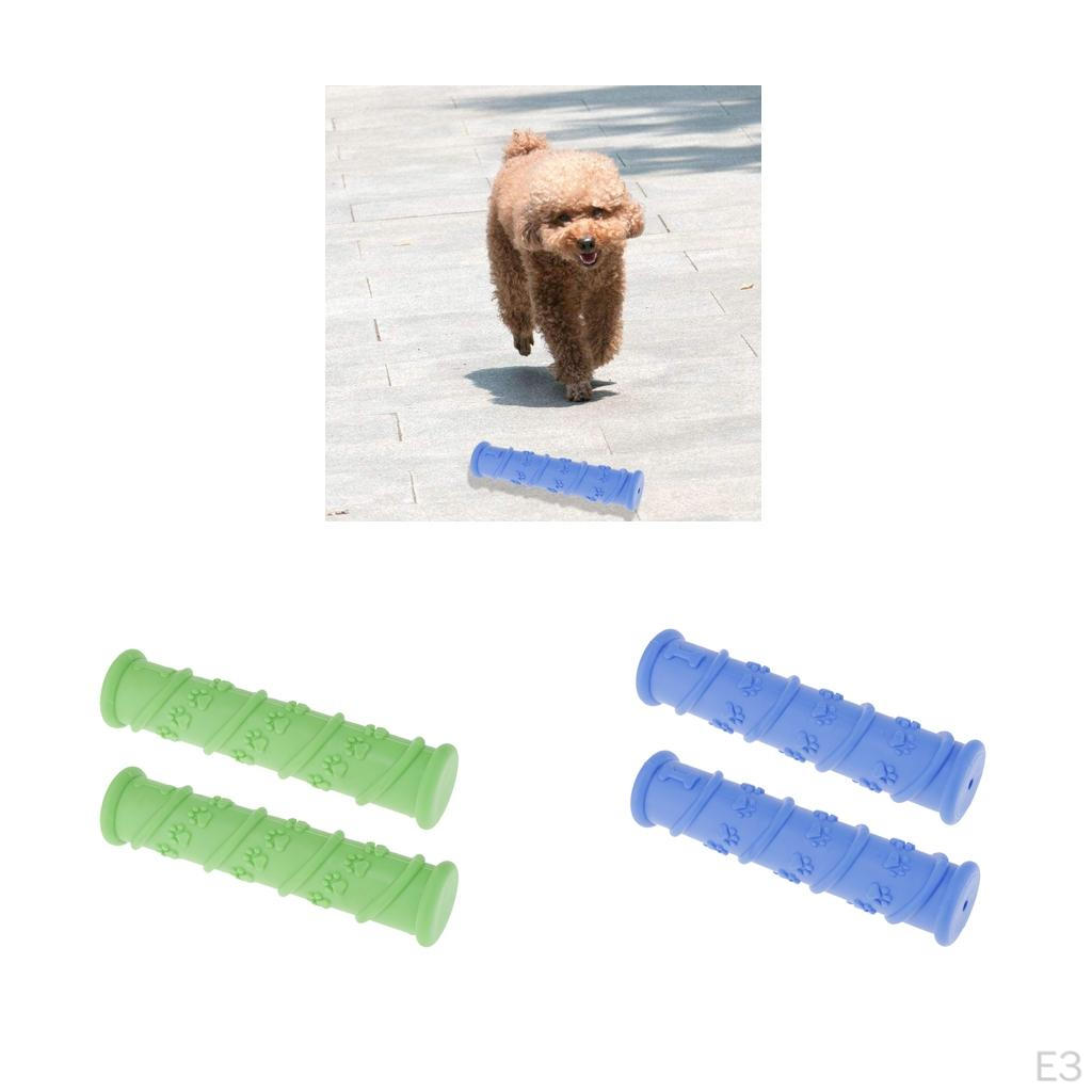 2 Dog Chew Toy Rubber Molar Bite Resistant Toys Blue,Green