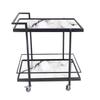 Small Black Hotel Serving Cart