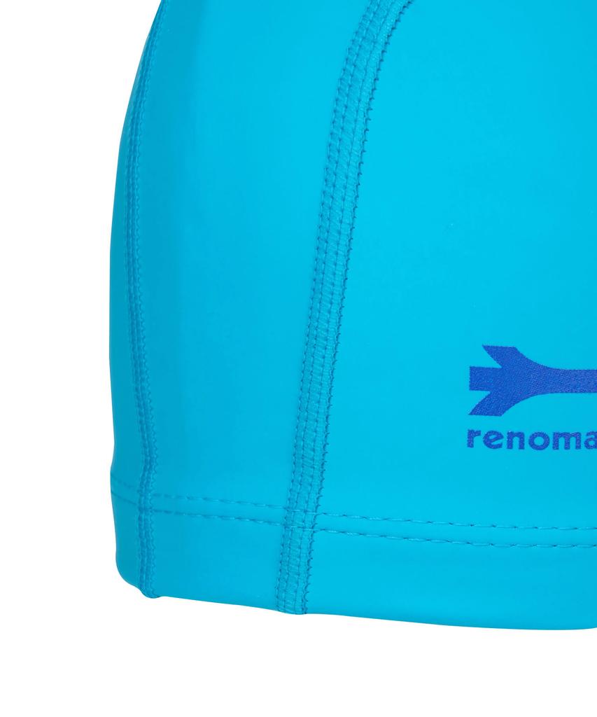 Lenomasuyeongbog Supplies Kids' Smile Painting Pu Swim Cap Aqua Blue Ro-Rc2E752-Ab