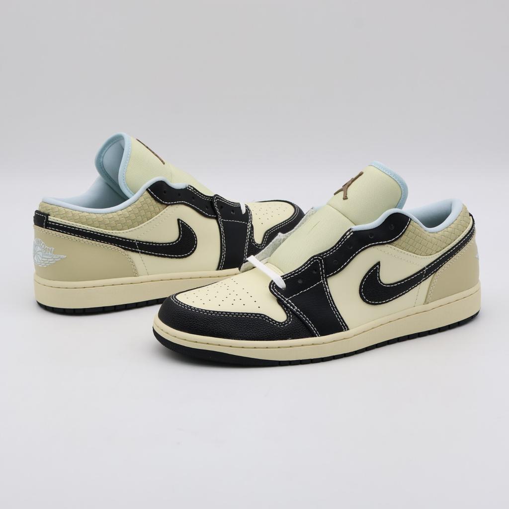 HQ3437-101 Nike Air Jordan 1 Retro Low SE Coconut Milk Glacier Blue (Men's)