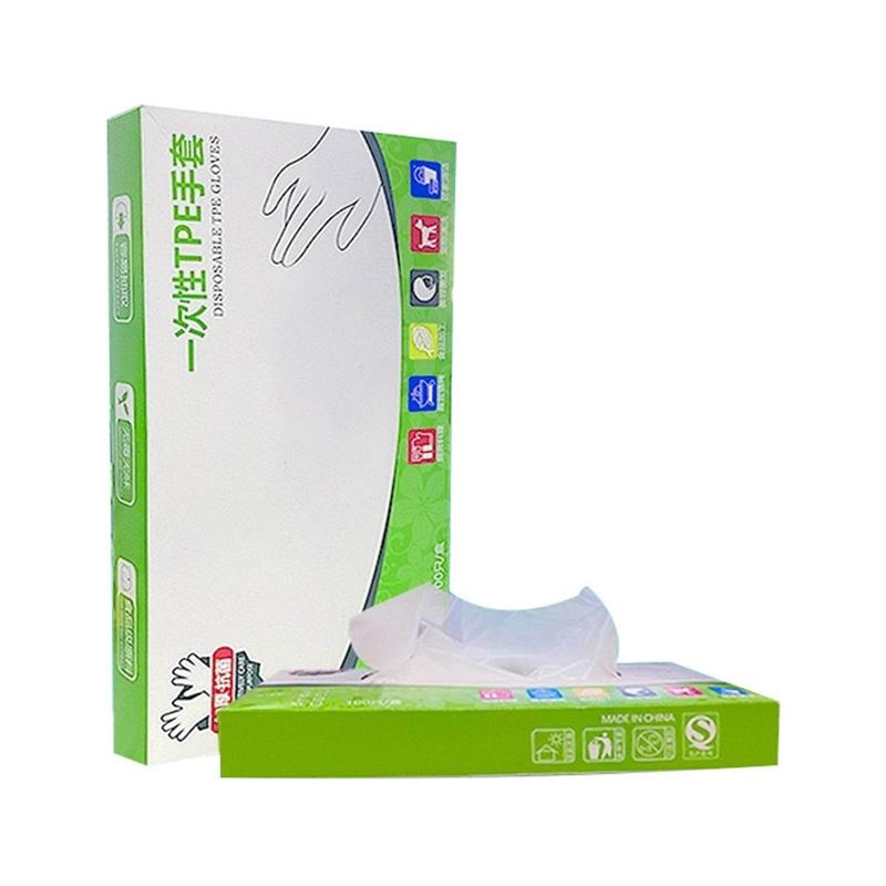 

100 шт одноразовые перчатки пищевого класса для кейтеринга, барбекю, утолщенные маслостойкие перчатки для парикмахерских, чистящие перчатки из термопластичного эластомера для кухни