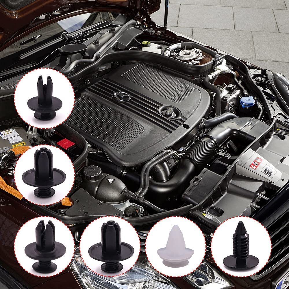 TAORAYO Trycknit Automobilnit Plastnit Dekorationsklämma Tryck-tillbaka Hållklämma Stötfångare