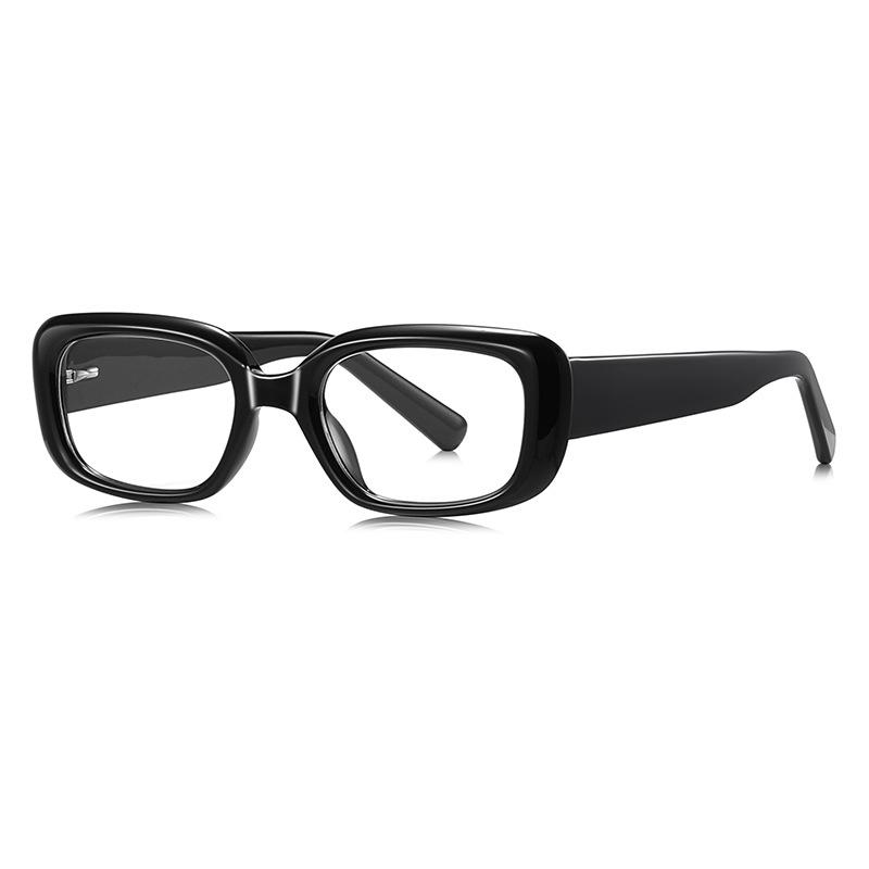 Trendy women's magnifying glasses 2025 Small Rectangle Clear Glasses Spring hinge Presbyopia Eyeglasses TR90 Black Reading Glass