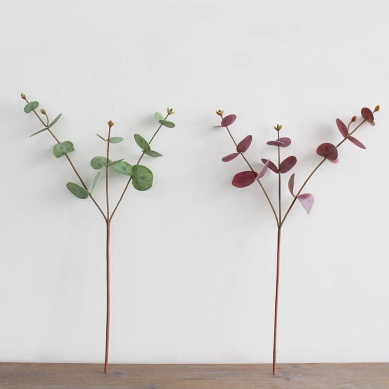 1PC/2PCS Eucalyptus Shape Home Decoration Artificial Plant Scenery Flower Arrangement 3D Printing Flower Art 52cm