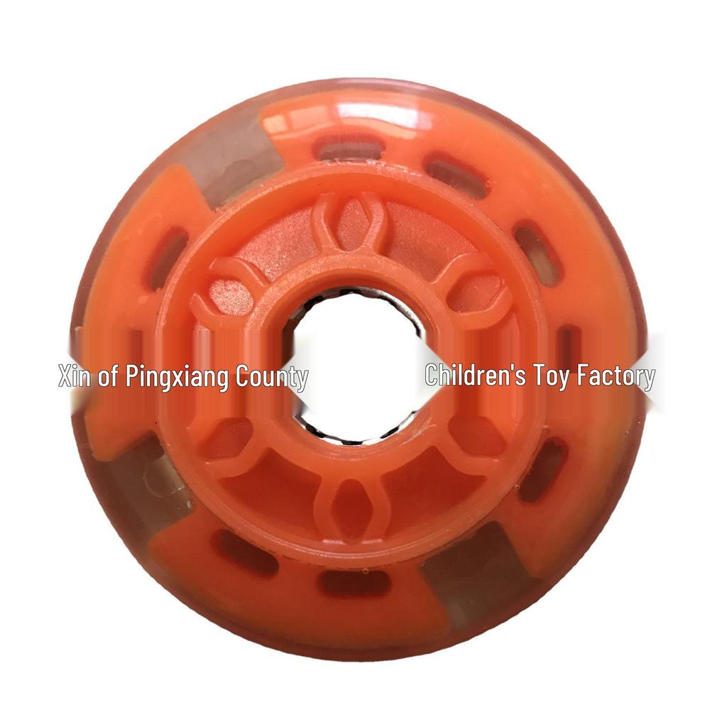 PU Flashing Scooter Wheel for Children's Wiggle Cars - Silent Roller Skating Caster Accessories