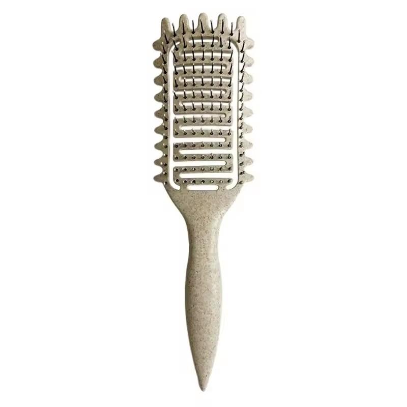 Curl Define Styling Brush Hollow Boar Bristle Detangling Hair Brush Tangled Hair Comb Shaping Defining Curls Styling Tools