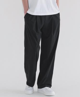 PIANER Cool Stretch One-Tuck Wide Training Pants (Black)