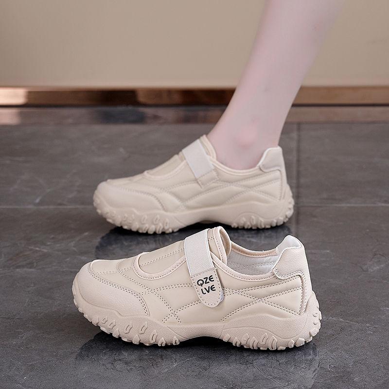 Retro German training shoes women's spring and autumn new lightweight Velcro single shoes sports and leisure shoes women