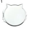 Liebe Tragbarer Kopf Katze Herz Rund Quadrat Faltspiegel Make-up Kosmetikwerkzeug