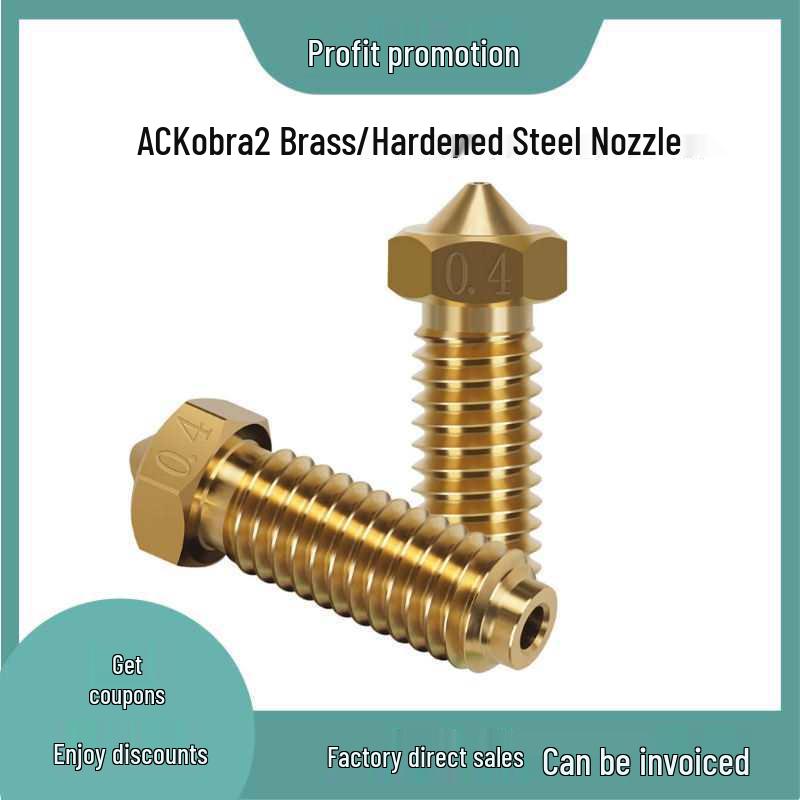 Zonewei NeoPro Brass & Steel Print Hotend Nozzle Brass Nozzle 1.0MM