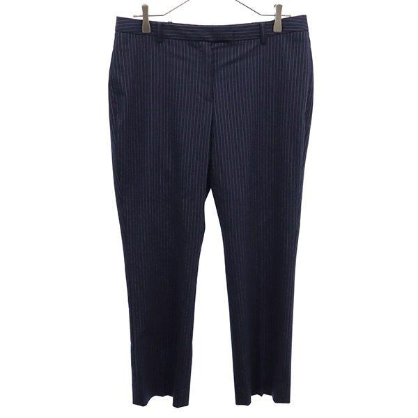 346 BROOKS BROTHERS wool blend stripe Slacks pants 8 Navy Women Used