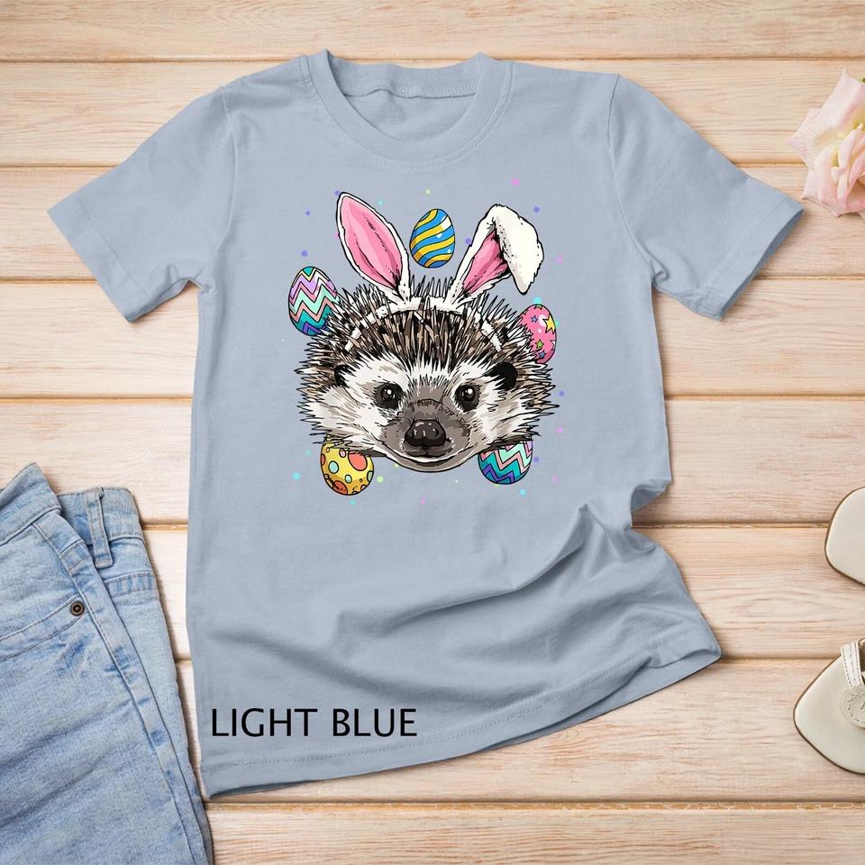 Easter Bunny Hedgehog Shirt Funny Easter Hedgehog Gifts Unisex T-shirt 6 2XL