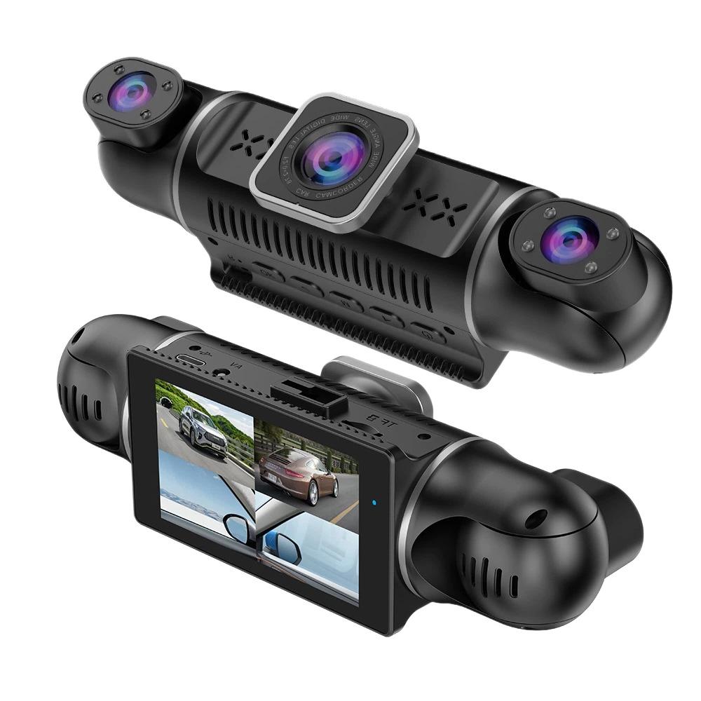 4-Channel 1080P Dash Cam - 4-Screen Display, GPS, Night Vision, 170° Wide Angle, WiFi, Phone Sync, Rear View Included