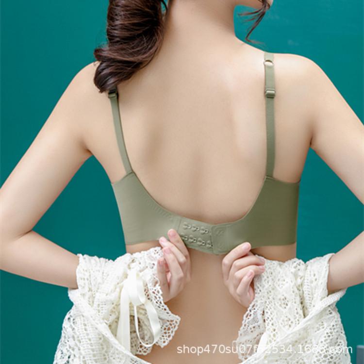 Seamless Women's Support Bra: Anti-Sagging, Adjustable, Jelly Strip Design