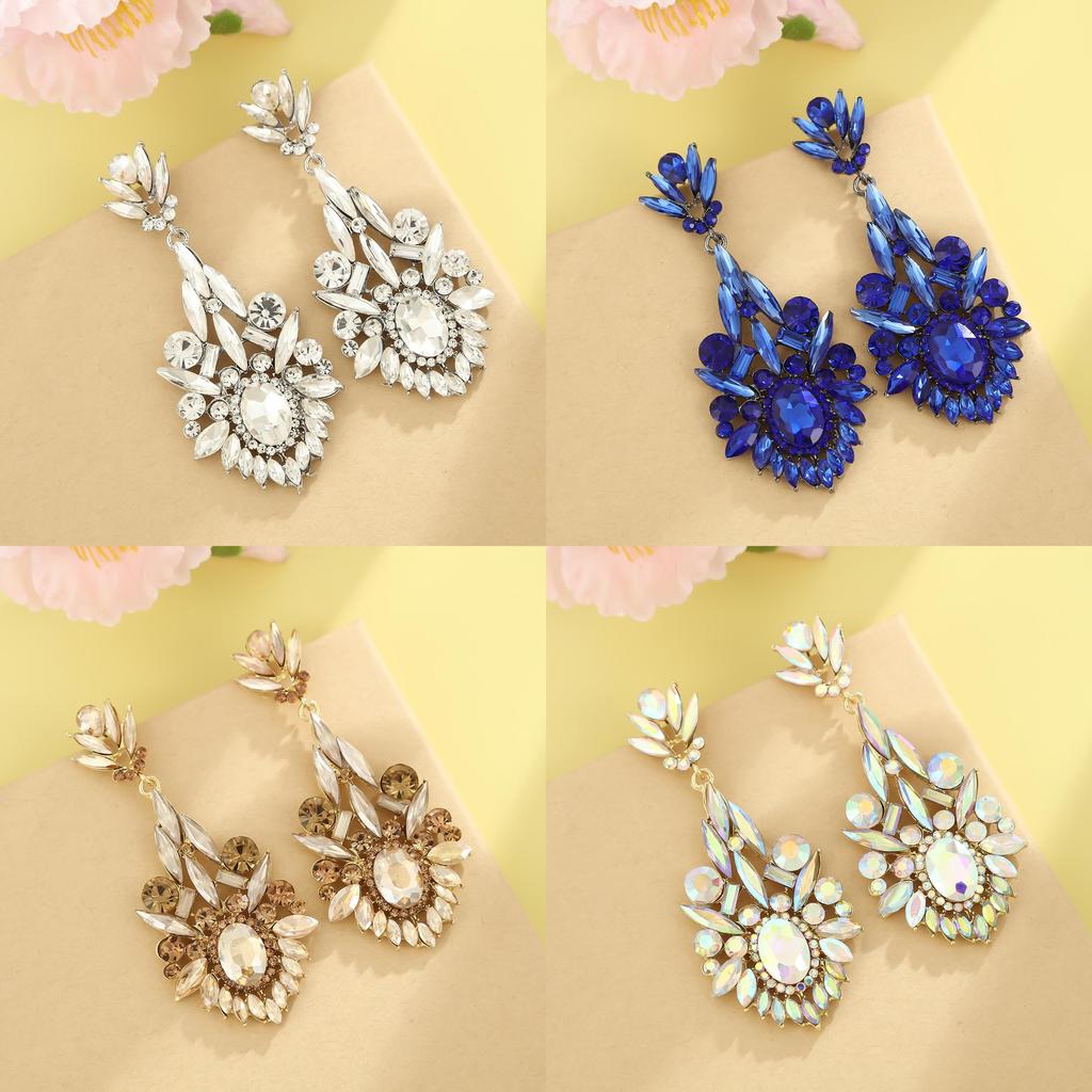 Geometric Alloy Drop Earrings For Women Fashion Statement Party Jewelry