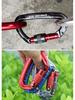 Carabiner Rappelling D-shaped Climbing Lock Outdoor Safety Hook Load-bearing Quickdraw Insurance Buckle