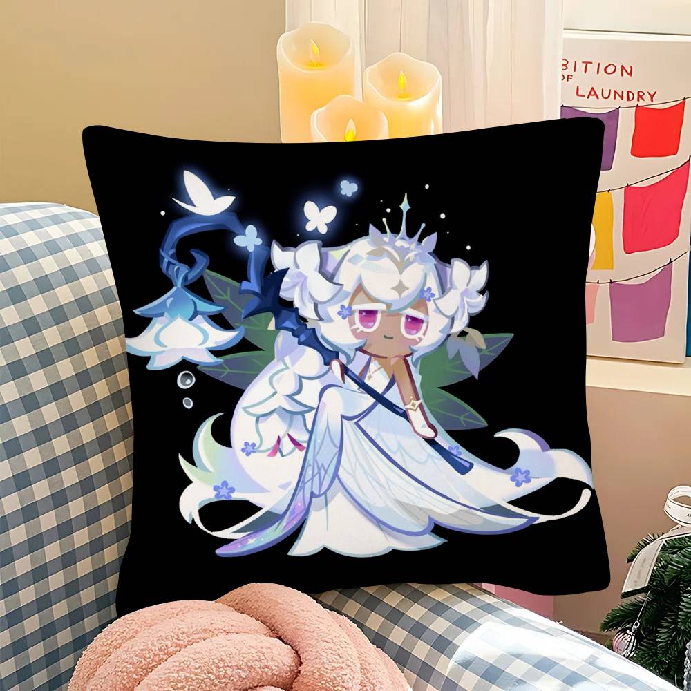 pc White Lily CCookie Run Kingdom Pillow Case Fashion Square Pillowcase Bedroom Sofa Room Ins Decoration Leisure