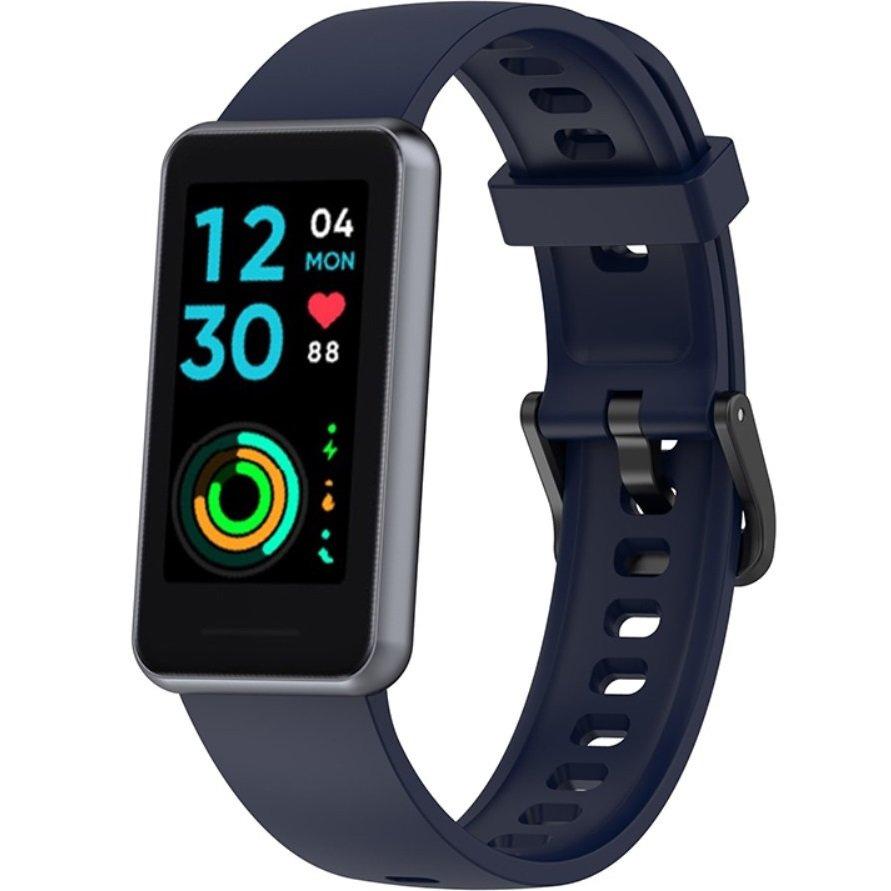 Silicone Strap for Realme Band 2, Navy Blue