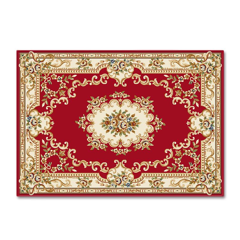 European Living Room Carpet Coffee Table Mat Entrance Door Door Mat Bedroom Foyer Floor Mat Bed Front Mat Non-Slip Mat Can Be Cut