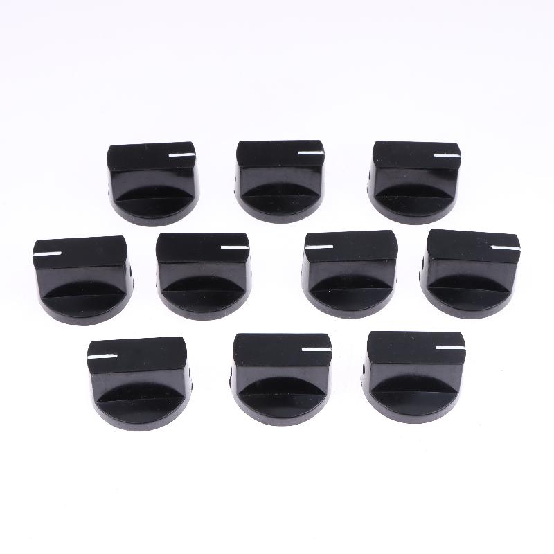 10PCS KN-6-6.0 Potentiometer Knobs for Guitar Volume Adjustment 6MM Shaft DIY Audio Mixer Replacement Parts Set