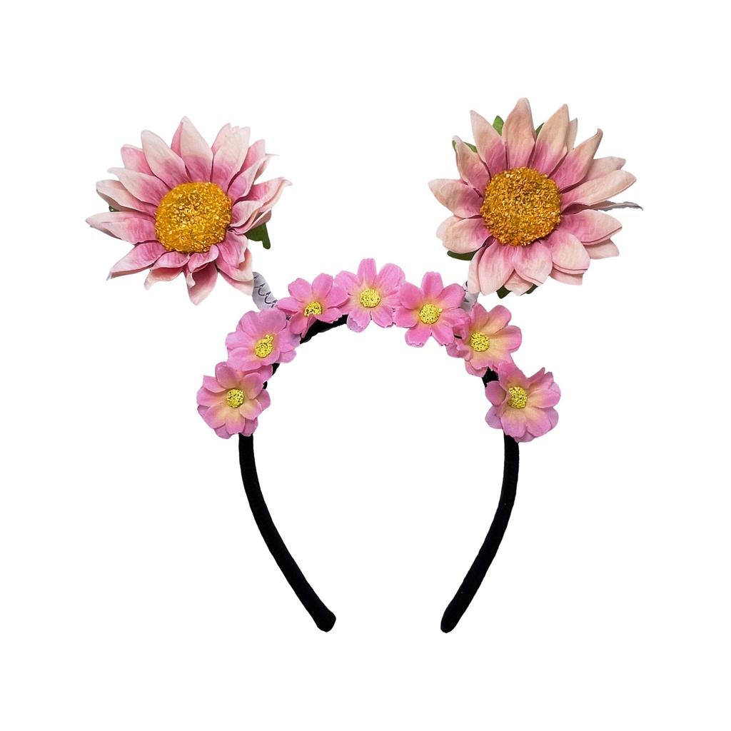 Simulierter Sonnenblumen-Frühlings-Haarreif Themenpark Hochzeitsfeier Niedliche Sonnenblumen-Kopfbedeckung