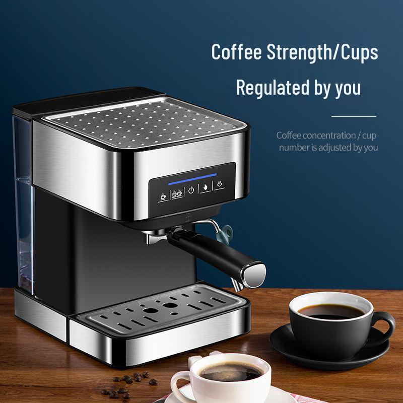 Compact Espresso Machine with Milk Frother for Home & Office
