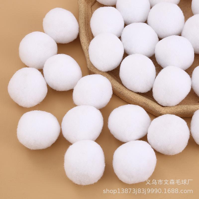 Artificial Snowball - Indoor Christmas Parent-Child Game, 5CM Polypropylene Fiber Cotton Ball