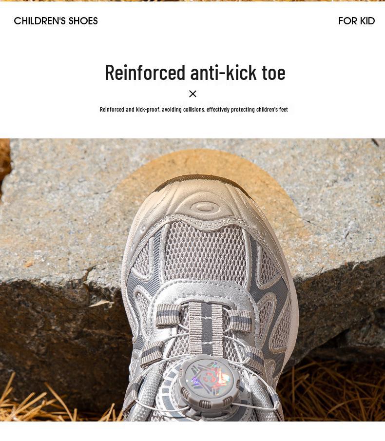 2025 Kids' Fall Sports Shoes: Boys' & Girls' Low-Top Non-Slip Running Shoes with Rotating Button - Fashionable & Versatile