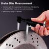 Car Brake Disc Depth Gauge Rolls and Tire Tread Depth Gauge 0-60mm Metric Caliper