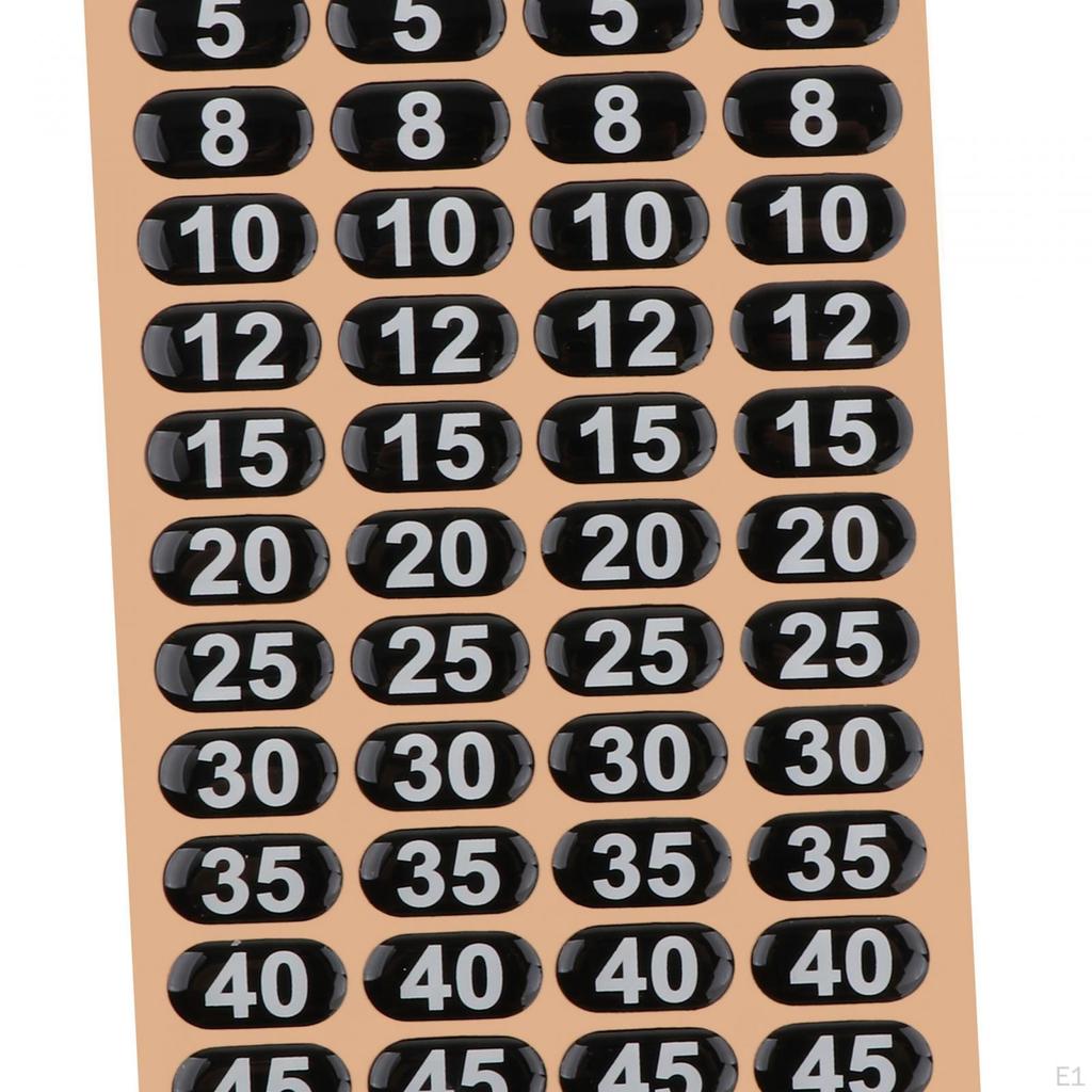 Weight Stickers, Stack Labels, Self Sticky Decals Number Stickers Tags for
