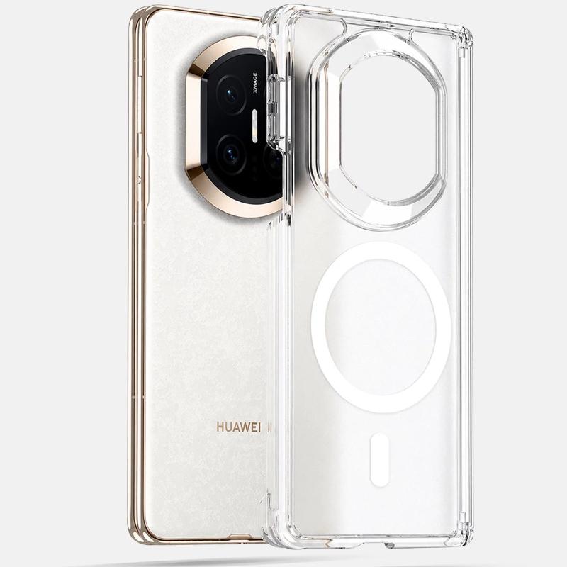 For Huawei Mate X7 Case Magnetic Matte Transparent AG Skin Feel Hard Cover Equipped With Central Hinge Protection Back Shell