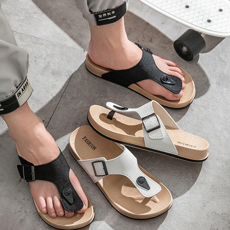 Pánské letní žabky Luxusní ležérní žabky Boty naboso pro muže 2024 Pohodlné PVC Plážové Venkovní Módní Chůze Pantofle