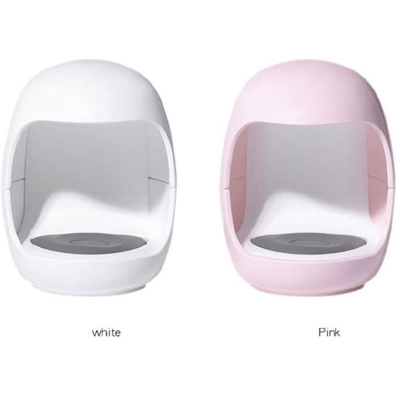 

Mini Uv Led Portable Nail Dryer for Gel Nails USB Interface Q Shape Phototherapy Quick Drying Nail Lamp for Travel Or Home DIY Manicure(White)