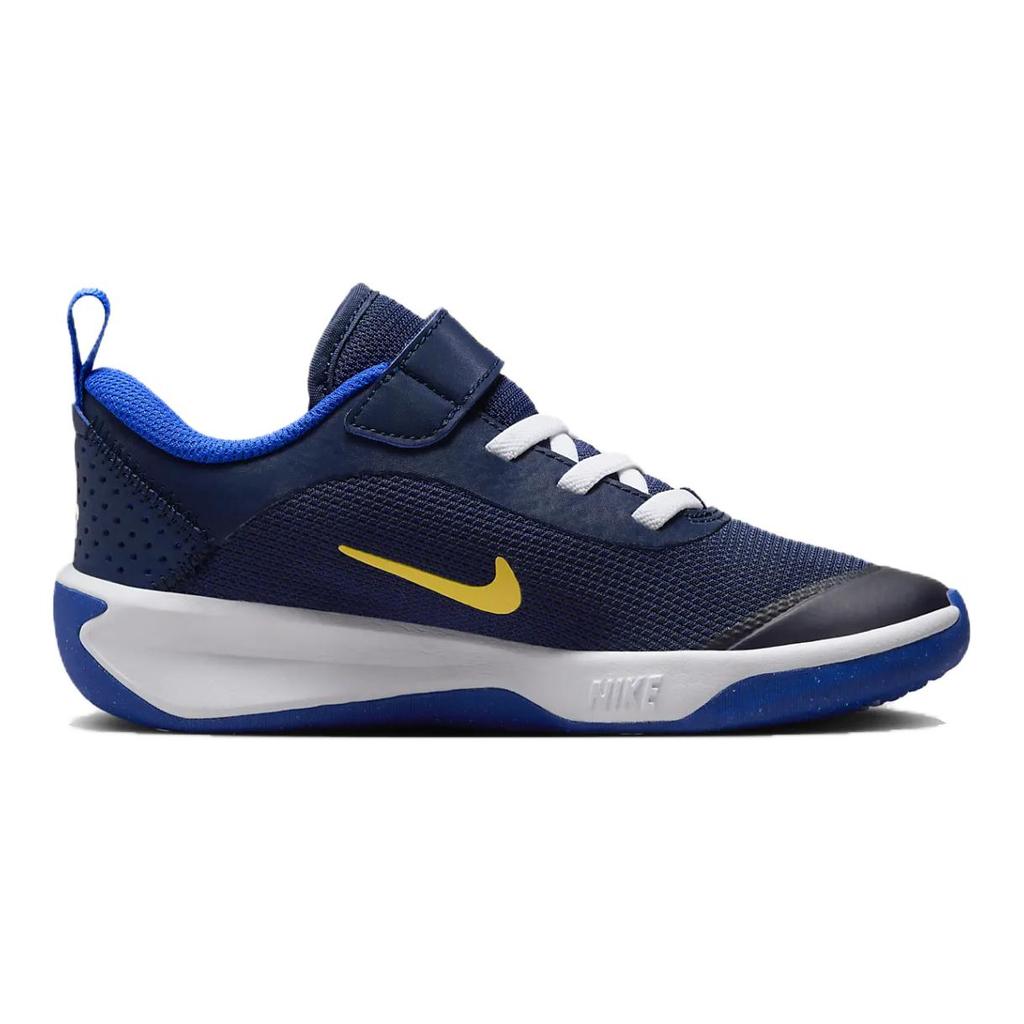 Nike Omni Multi-Court PS Midnight Navy Saturn Gold Kinder Sneakers Blau Weiß Hyper-Royal DM9026-404