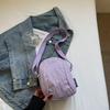 Versatile small bag Crossbody bag Women's casual canvas bag Light commuter cloth bag Men's mobile phone bag