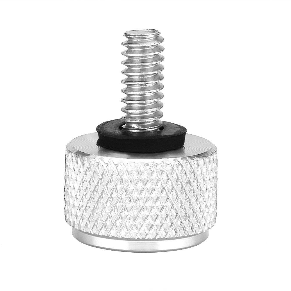 Harley Seat Bolt-Qiilu Seat Protective Mounting Mount Bolt Screw Cap for Harley Davidson 1996 & Late (Silver)