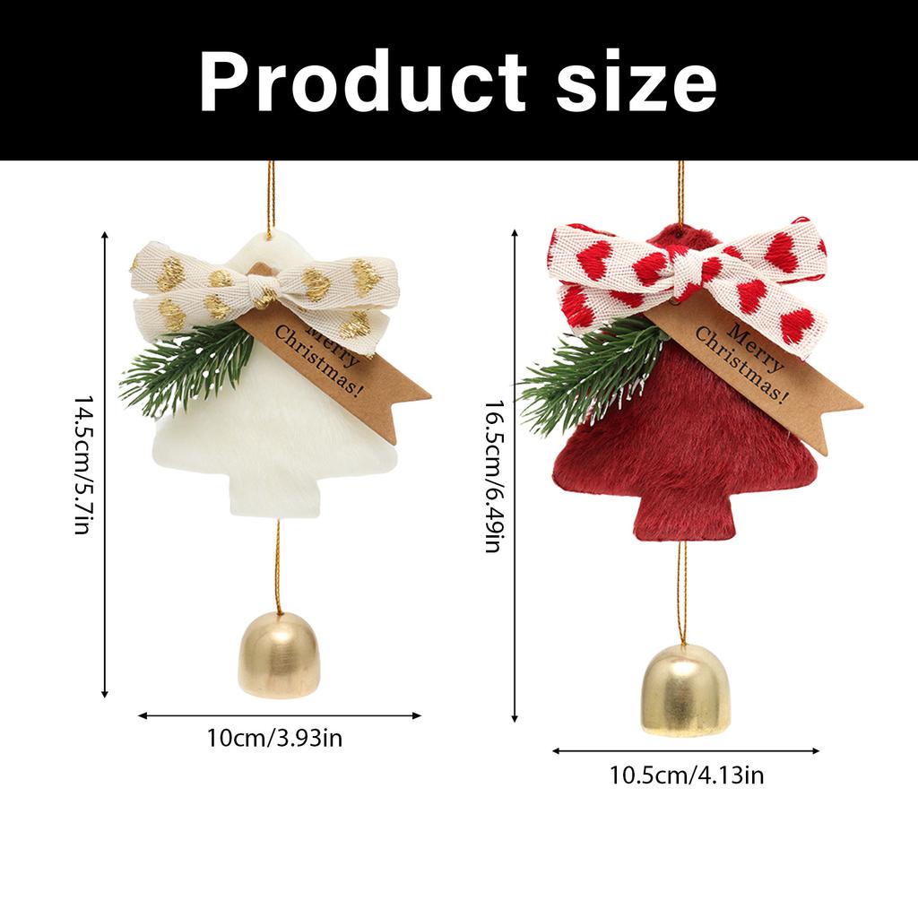 Christmas Bells Hanging Ornament Decorative Bells Christmas Tree Decorations Hanging Pendants for Home Decoration