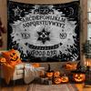 Premium Crowned Skull Medieval Tapestry Red Black Gothic Dark Tapestry for Bedroom Living Room Halloween Home Wall Decor