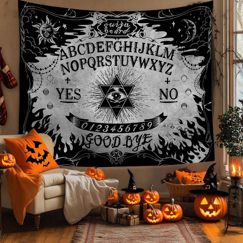 Premium Crowned Skull Medieval Tapestry Red Black Gothic Dark Tapestry for Bedroom Living Room Halloween Home Wall Decor
