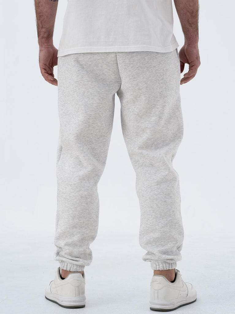 Jigga Wear Small Crown Men's Light Gray/Black Sweatpants M