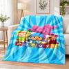 Pocoyó Cartoon Flannel Throw Blanket Soft Warm Cozy For Sofa Bed Indoor Home Bedroom Use