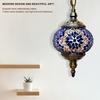 Turkish Moroccan Mosaic Hanging Ceiling Lamp E27 Turkish Retro Lighting Restaurant Club Single Head Chandelier Home Decoration