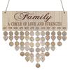 Calendar Reminding Wood Friends Gifts Wooden Calendar Plaque Birthday Reminder Reminder Hanging Calendar Family Birthday Boards