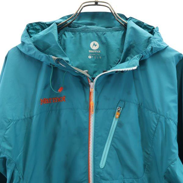 MARMOT Outdoors Long sleeve Zip hoodie XL Blue logo Men's Used