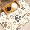 VIKAMA Pet Diatomaceous Earth Mat Environmentally Friendly Quick-Drying Non-Slip Dog Feeding Placemat Kennel Mat Home Decoration
