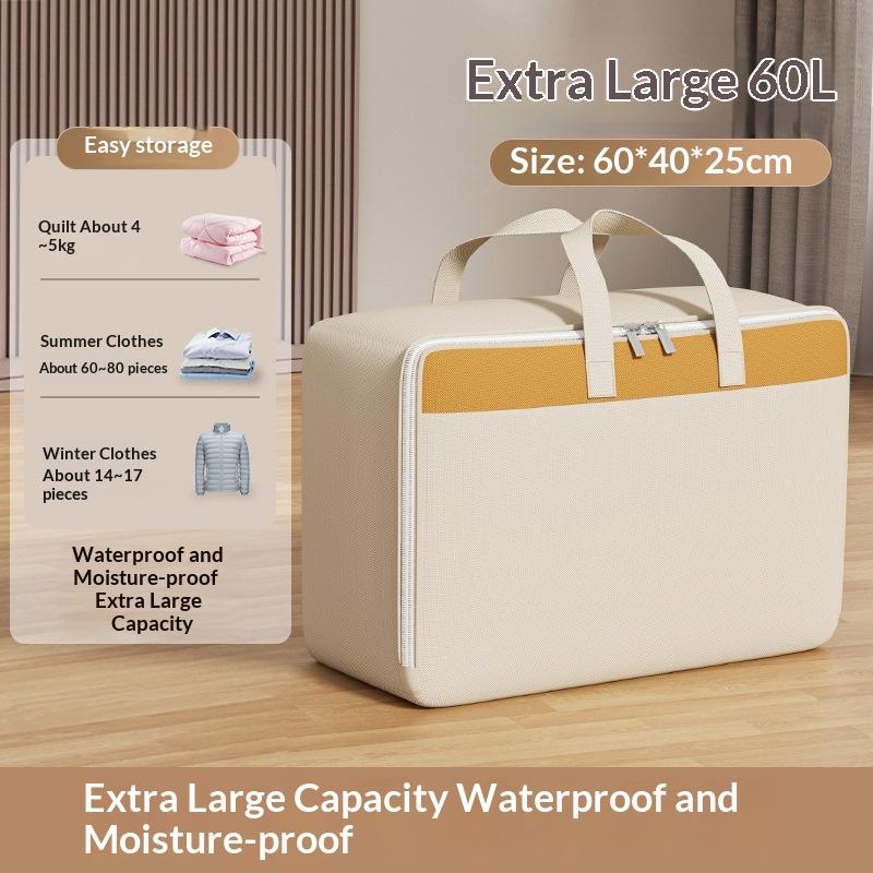 Large Capacity Non-Woven Fabric Storage Bag Thickened Dustproof Moisture Proof For Moving Clothes Organization Home Closet