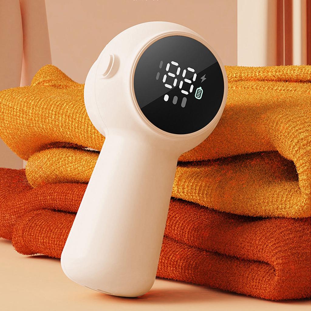 Lint Remover Sweater Defuzzer With Digital Display Sharp Blade 1200mAh Remove Clothes Fuzz Lint Balls Bobbles